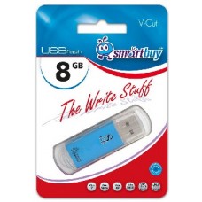 Память USB флеш SMARTBUY 8GB V-CUT BLUE