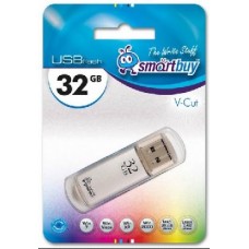 Память USB флеш SMARTBUY 32GB V-CUT SILVER