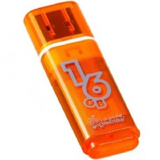 Память USB флеш SMARTBUY 16GB GLOSSY SERIES ORANGE