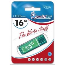 Память USB флеш SMARTBUY 16GB GLOSSY SERIES GREEN