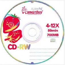 Диск SMARTBUY CD-RW 80MIN 4-12X CB-50