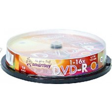 Диск SMARTBUY DVD-R 4, 7GB 16X CB-10
