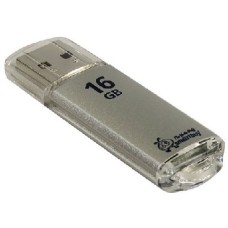 Память USB флеш SMARTBUY 16GB V-CUT SILVER