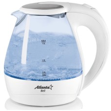 Чайник электрический ATLANTA ATH-2460 стекло белый Чайник электрический ATLANTA ATH-2460 стекло белый