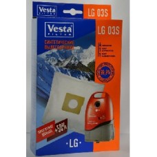 Пылесборник VESTA FILTER LG 03S синтетика комл. 4шт.+2 фильтра (10)