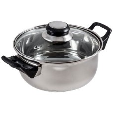 MALLONY BAK-03 кастрюля с крышкой 2,8л нерж.(985872)