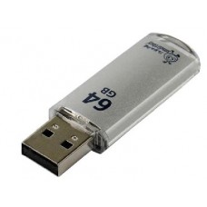 Память USB флеш SMARTBUY 64GB V-CUT SILVER USB 3.0