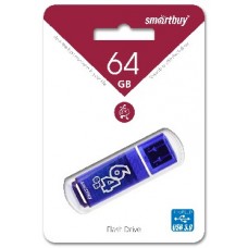 Память USB флеш SMARTBUY 64GB GLOSSY SERIES DARK BLUE USB 3.0