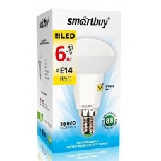 Лампа светодиодная SMARTBUY R50-06W/3000/E14 (10)