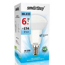 Лампа светодиодная SMARTBUY R50-06W/4000/E14 (10)