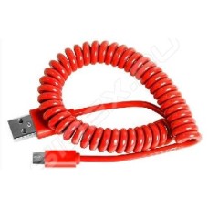 Кабель (usb) SMARTBUY IK-12SP RED USB - MICRO USB спиральный 1м красный
