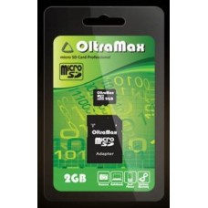 Карта памяти OLTRAMAX MicroSD 2GB + адаптер SD