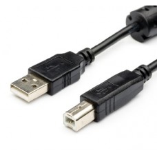 Кабель (usb) ATCOM (АТ5474) USB 2.0 AM/BM - 1,5 м (для переферии 1 FERITE)) (10)