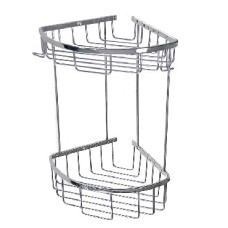 САНАКС 75250 Полочка угловая овальная двойная 18 см