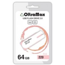 Память USB флеш OLTRAMAX OM-64GB-220-розовый