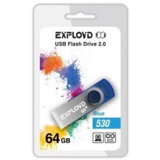 Память USB флеш EXPLOYD 64GB 530 синий