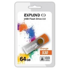 Память USB флеш EXPLOYD 64GB 530 оранжевый