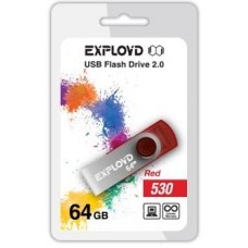 Память USB флеш EXPLOYD 64GB 530 красный