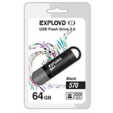 Память USB флеш EXPLOYD 64GB-570-черный