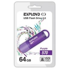 Память USB флеш EXPLOYD 64GB-570-пурпур