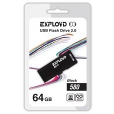 Память USB флеш EXPLOYD 64GB-580-черный