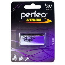 Батарейка PERFEO CR123/1BL LITHIUM