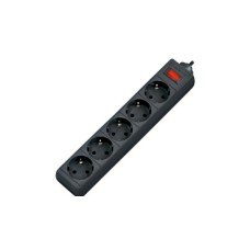 DEFENDER (99486) ES сет.фильтр 5роз - 5м - (пакет) черный