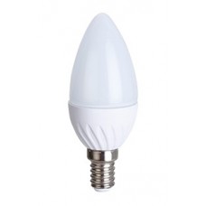 Лампа светодиодная ECOLA C4TW50ELC 5,0W 220V E14 2700K свеча 100х37 (10)