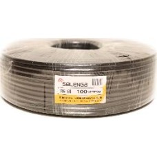 SELENGA (2140) RG6 PE Kоаксиальный кабель,морозостойкий 100 м., черный SELENGA (2140) RG6 PE Kоаксиальный кабель,морозостойкий 100 м., черный