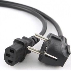 Кабель питания GEMBIRD/Cablexpert (00331) PC-186, 1.8м, Schuko- C13, 6А, черный Кабель питания GEMBIRD/Cablexpert (00331) PC-186, 1.8м, Schuko- C13, 6А, черный