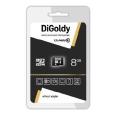 Карта памяти DIGOLDY 8GB microSDHC Class10 - без адаптера SD