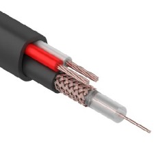 REXANT (01-4013) Кабель для видеонаблюдения KBK-П-2x0,50мм, 200м., черный OUTDOOR REXANT (01-4013) Кабель для видеонаблюдения KBK-П-2x0,50мм, 200м., черный OUTDOOR