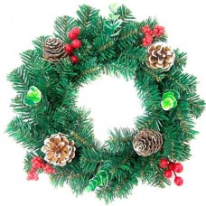 ВОЛШЕБНАЯ СТРАНА Венок Новогодний SYCB17-058 30 см 102005 ВОЛШЕБНАЯ СТРАНА Венок Новогодний SYCB17-058 30 см 102005