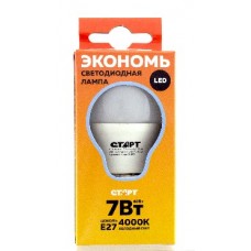 Лампа светодиодная СТАРТ ECO LEDSPHERE E27 7W40 (10)