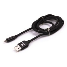 Кабель (usb) HARPER SCH-530 BLACK (LIGHTING 8PIN для APPLE устройств, 1м, оплетка силикон)