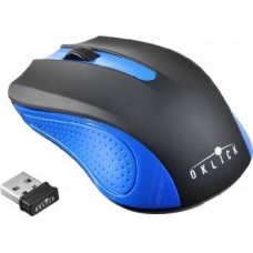 Мышь беспроводная OKLICK 485MW черный/синий оптическая (1200dpi) беспроводная USB (2but)