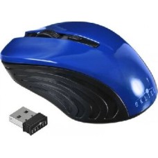 Мышь беспроводная OKLICK 545MW черный/синий оптическая (1600dpi) беспроводная USB (3but)