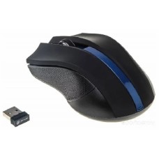 Мышь беспроводная OKLICK 615MW черный/синий оптическая (1000dpi) беспроводная USB (2but)