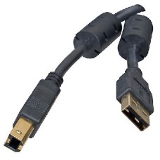 Кабель (usb) 5BITES UC5010-018A EXPRESS USB2.0 / AM-BM / FERRITES / 1.8M / BLACK