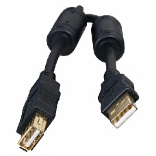 Кабель (usb) 5BITES UC5011-018A EXPRESS USB2.0 / AM-AF / FERRITES / 1.8M / BLACK