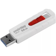 Память USB флеш SMARTBUY 64GB IRON WHITE/RED USB3.0