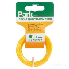 PARK Леска для триммеров Park 1,3мм, 15м, звезда (990588)
