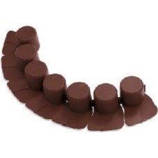 PROSPERPLAST Бордюр для сада Palisada 4,05м коричневый IPAL7-R222