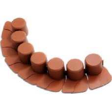 PROSPERPLAST Бордюр для сада Palisada 4,05м терракот IPAL7-R624