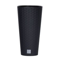 PROSPERPLAST Кашпо RATO TUBUS DRTUS400-S433 антрацит 2пр 35 и 64л