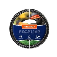 PATRIOT 805402201 D 2,0 мм L 15 м (скрученный квадрат, черный) Леска ProfLine для триммеров PATRIOT 805402201 D 2,0 мм L 15 м (скрученный квадрат, черный) Леска ProfLine для триммеров