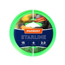 PATRIOT 805201066 D 3,0 мм L 15 м (звезда, зеленая) Леска Standart для триммеров PATRIOT 805201066 D 3,0 мм L 15 м (звезда, зеленая) Леска Standart для триммеров
