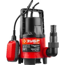 ЗУБР 550 Вт, 160 л/мин, насос погружной дренажный для загрязненной воды НПГ-М1-550