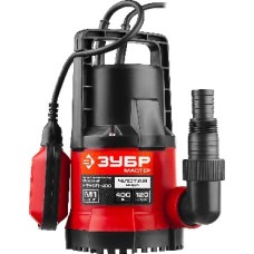 ЗУБР 400 Вт, 120 л/мин, насос погружной дренажный для чистой воды НПЧ-М1-400 ЗУБР 400 Вт, 120 л/мин, насос погружной дренажный для чистой воды НПЧ-М1-400