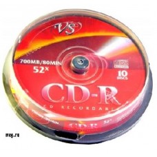 Диск VS CD-R 80MIN 52x CAKE (10)